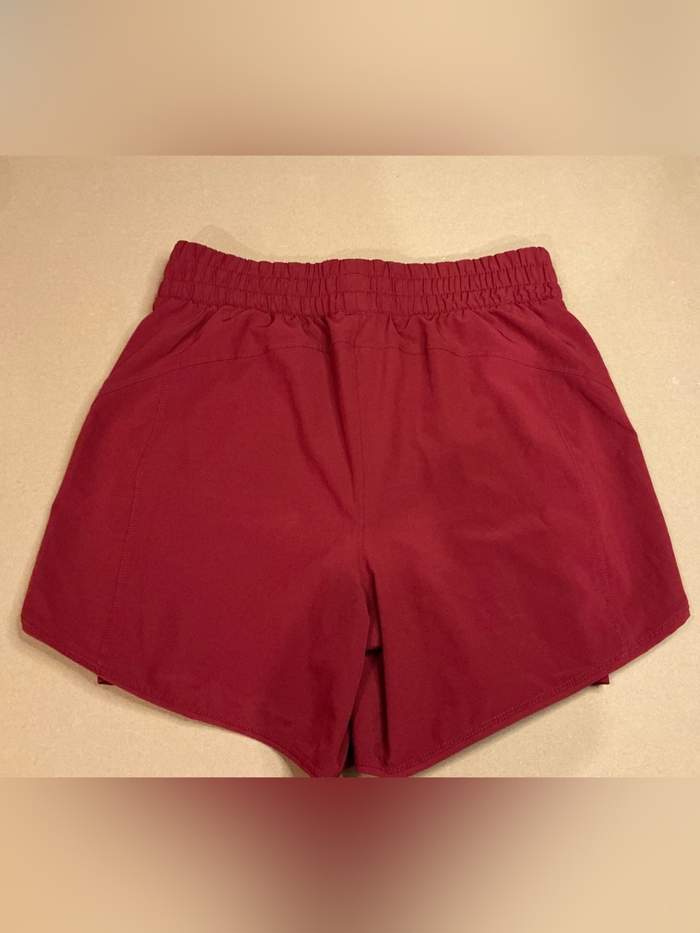 Avia Women's 2-in-1 Running Shorts Maroon Sz Small , 5" Inseam Excellent UC - Picture 3 of 9